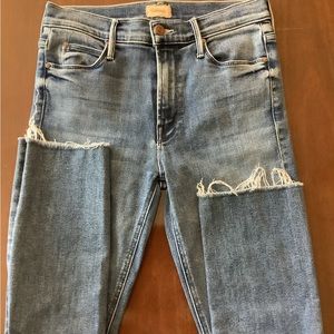 MOTHER Mid Rise Dazzler Crop Jeans